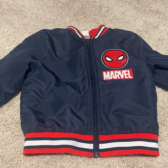 Marvel Kids Spider-Man Jacket - Navy and Red - Picture 2 of 3